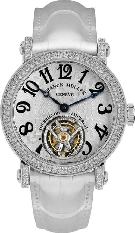 Franck Muller,LADIES' 42mm,42mm,White Gold,White,Handwound,60hours,In-house Caliber,7002 T D