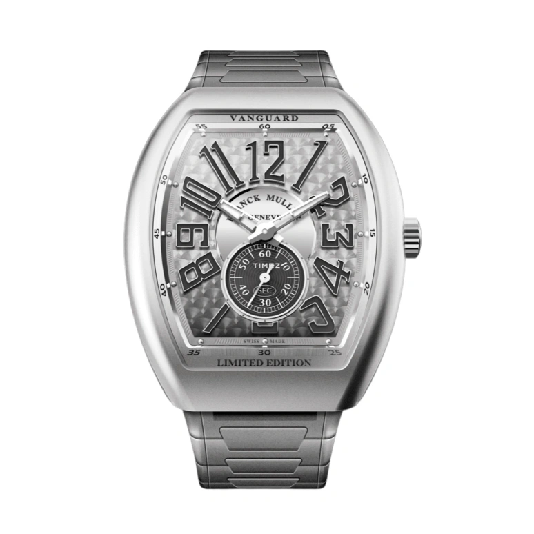 Franck Muller,VANGUARD 41x51.90mm,41x51.90mm,Stainless Steel,Silver,Grey,Automatic,38hours,In-house Caliber,V 41 S S6 AT FO 1000 COLORADO MC AC O