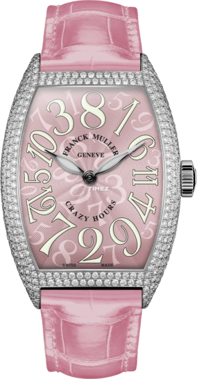 Franck Muller,Crazy Hours 32x45mm,32x45mm,White Gold,Pink,Automatic,42hours,In-house Caliber,5850 CH D
