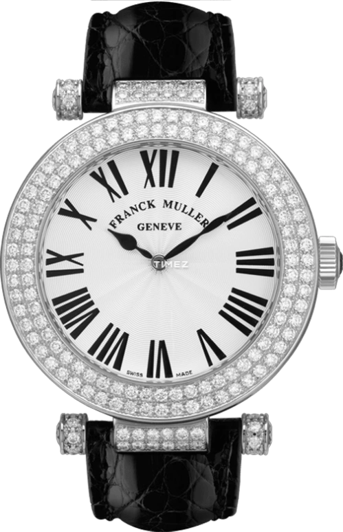 Franck Muller,LADIES' ,White Gold,White,Sapphire,Crystal Glass,Setting,Diamonds,3900 QZ R D2