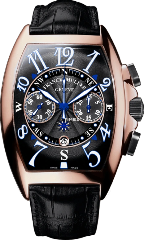 Franck Muller,Mariner 43.30x60.40mm,43.30x60.40mm,Rose Gold,Black,Automatic,60hours,In-house Caliber,9080 CC AT MAR