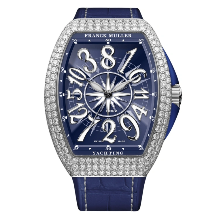 Franck Muller,Yachting 32mm,32mm,Stainless Steel,Blue,White,Automatic,40hours,In-house Caliber,V 32 CH YACHT D BL AC