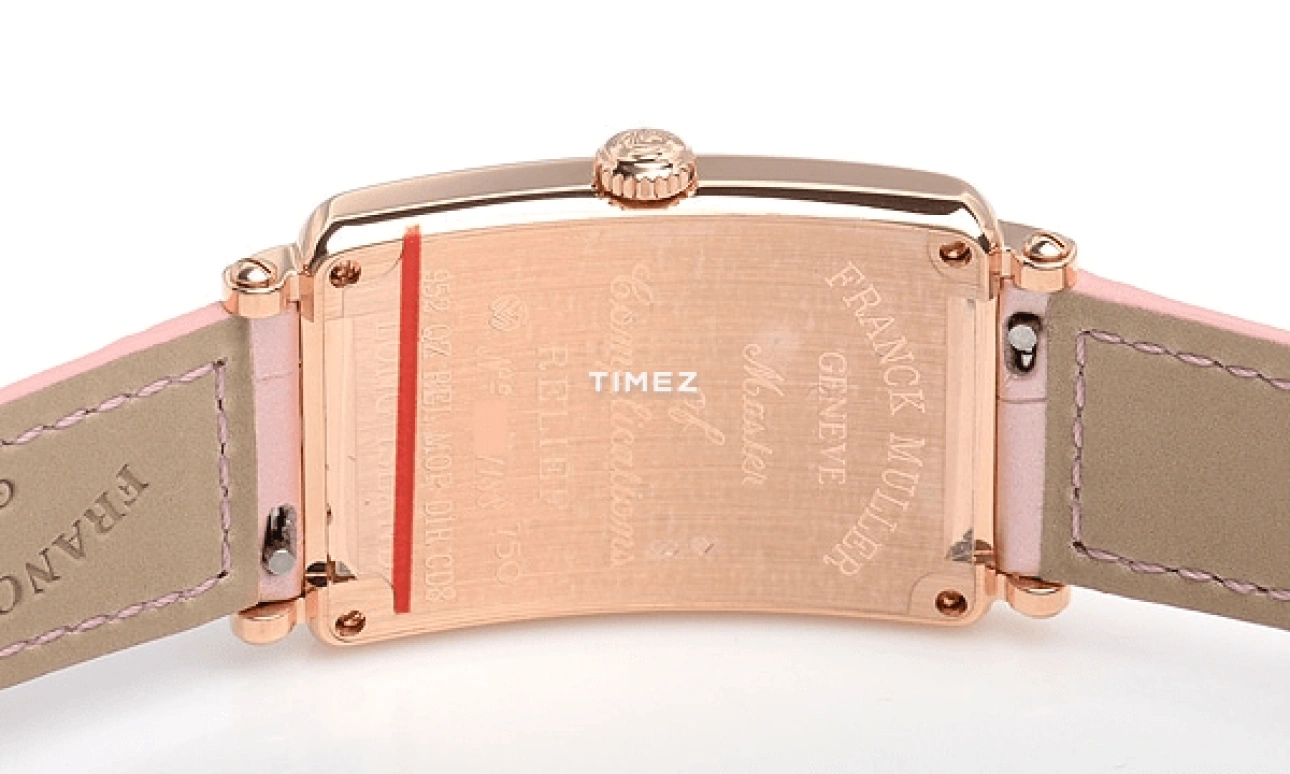 Franck Muller,LONG ISLAND 44x26mm,44x26mm,Rose Gold,White,Quartz,Sapphire,Rectangular,952QZ REL MOP D1R CD8