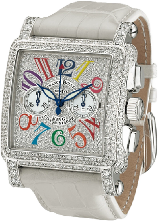 Franck Muller,Color Dreams 45x45mm,45x45mm,White Gold,White,Automatic,60hours,In-house Caliber,10000 K CC COL DRM D CD