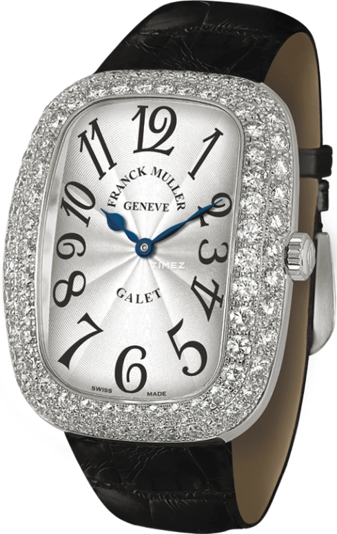 Franck Muller,Galet 34x44mm,34x44mm,White Gold,Silver White,Setting,Diamonds,Open,3002 M QZ V D2