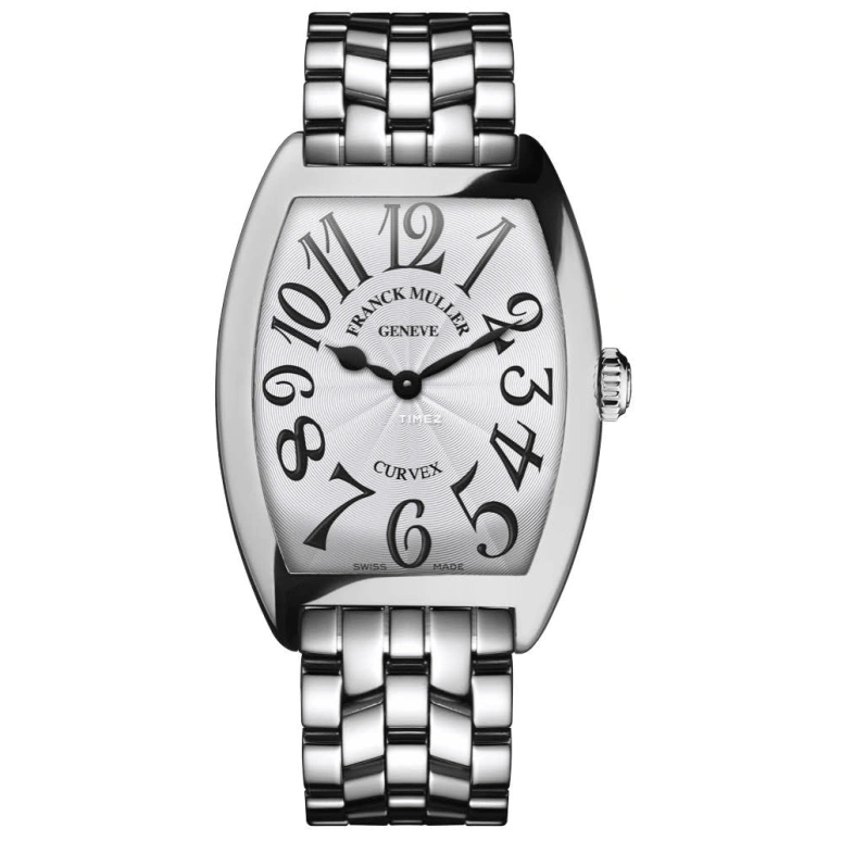 Franck Muller,CINTRÉE CURVEX 29x39mm,29x39mm,Stainless Steel,Silver,Quartz,In-house Caliber,Sapphire,Crystal Glass,7502 QZ O AC