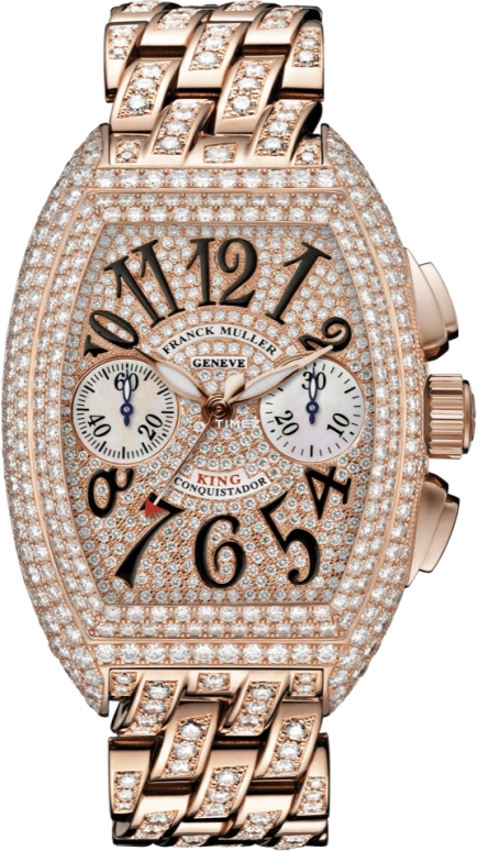 Franck Muller,Conquistador 40.35x56.45mm,40.35x56.45mm,Rose Gold,Automatic,Chronograph,42hours,8005 K CC D CD B