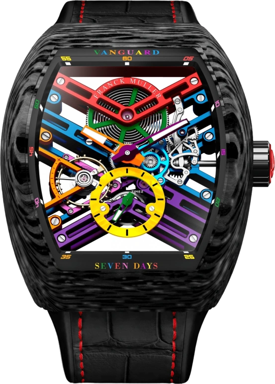 Franck Muller VANGUARD V 43 S6 SQT COL DR NR CARBON COL DR SKELETON ER
