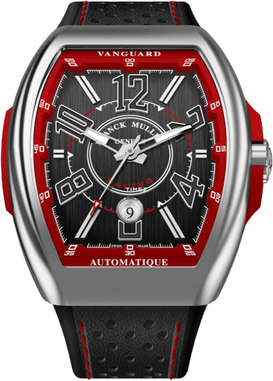 Franck Muller,Racing 45x53.70mm,45x53.70mm,Stainless Steel,Black,Automatic,Day,42hours,V 45 SC DT RCG ER AC