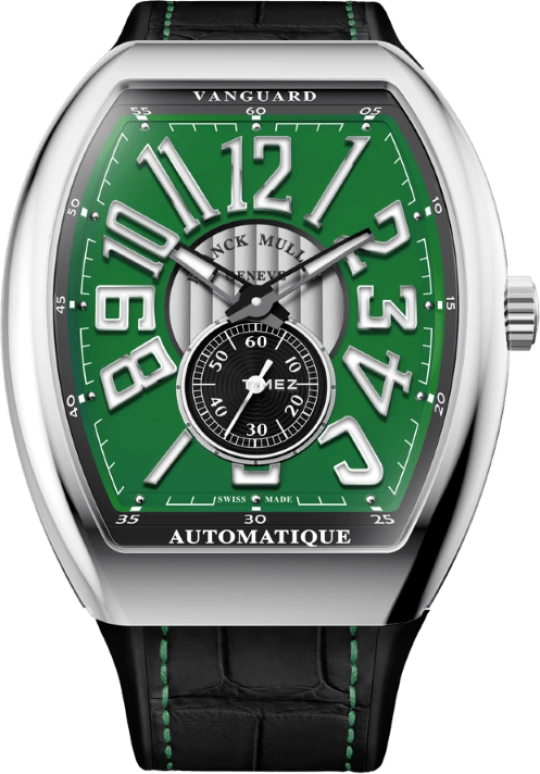 Franck Muller,VANGUARD 41x49.95mm,41x49.95mm,Stainless Steel,Green,Automatic,38hours,In-house Caliber,V 41 S S6 AT FO VIN VR