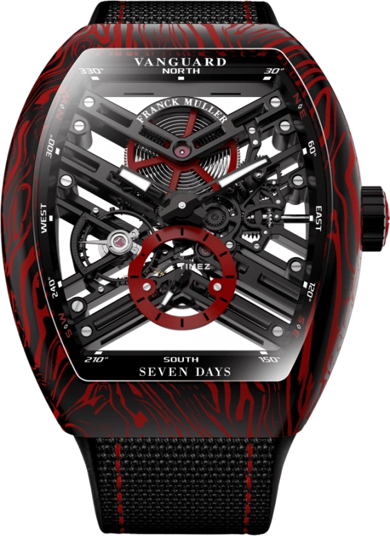 Franck Muller VANGUARD V 43 S6 SQT CARBONE AMS RG NR