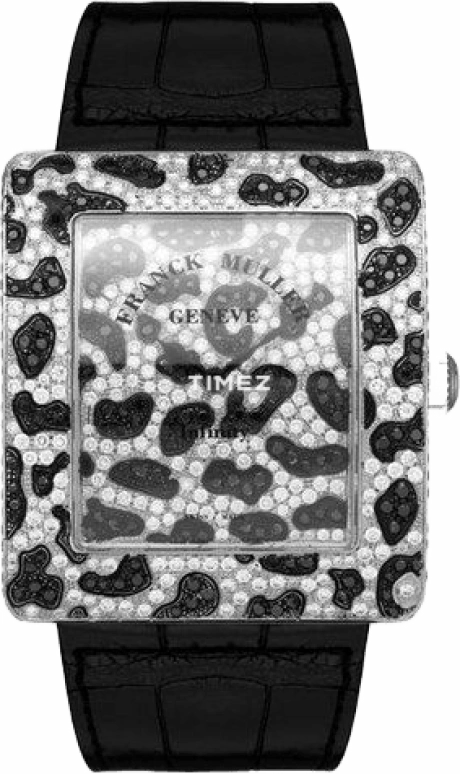 Franck Muller,Infinity 39.50x35mm,39.50x35mm,White Gold,Sapphire,Crystal Glass,Setting,Diamonds,3735 QZ PAN D CD