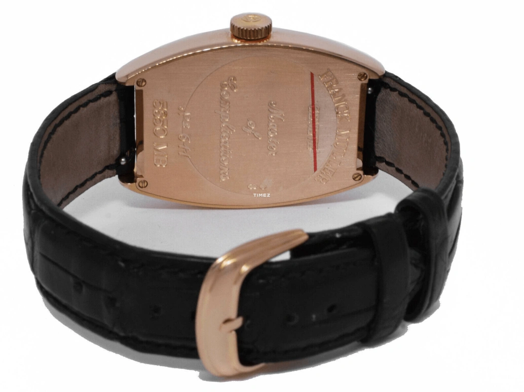 Franck Muller,Master Banker 32x45mm,32x45mm,Rose Gold,Silver,White,Automatic,Day,Dule Time,5850M MB