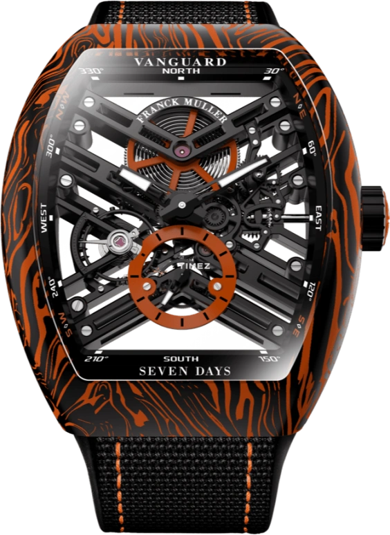 Franck Muller VANGUARD V 43 S6 SQT CARBONE AMS OR NR