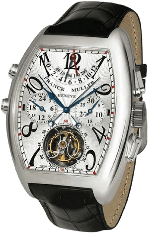 Franck Muller,GRAND COMPLICATIONS 38.20x61mm,38.20x61mm,White Gold,White,Automatic,192hours,In-house Caliber,8888 T PR CC