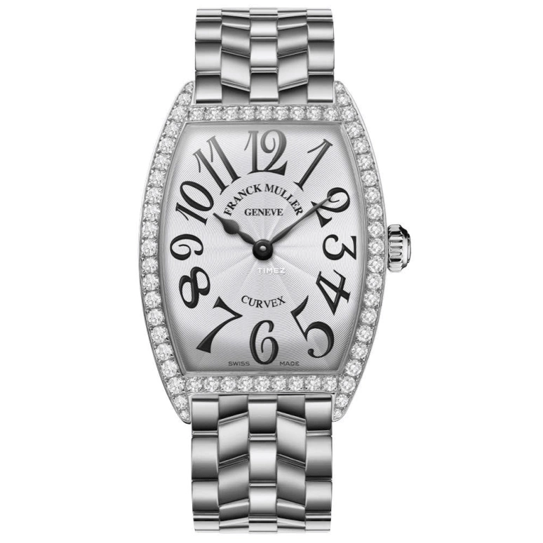 Franck Muller,CINTRÉE CURVEX 31x43mm,31x43mm,Stainless Steel,Silver,Quartz,In-house Caliber,Sapphire,Crystal Glass,2852 QZ DP O AC