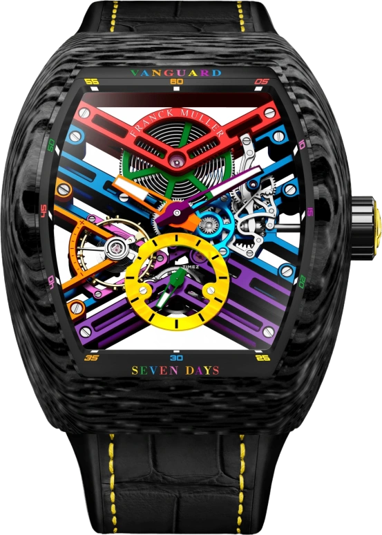 Franck Muller VANGUARD V 43 S6 SQT COL DR NR CARBON COL DR SKELETON JA