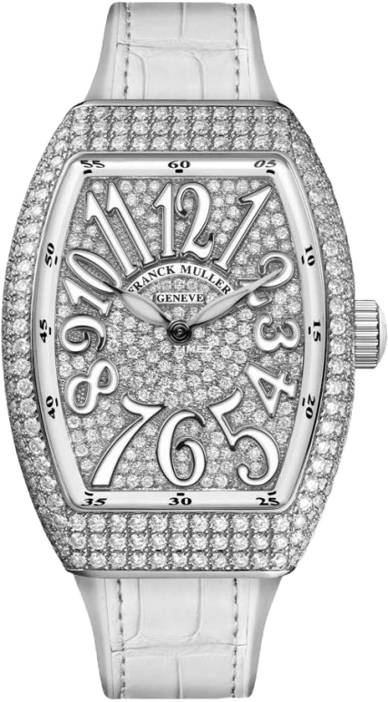Franck Muller,VANGUARD 32x42.30mm,32x42.30mm,Stainless Steel,Silver,Quartz,In-house Caliber,Sapphire,Crystal Glass,V 32 QZ D CD BC AC