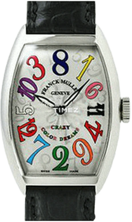Franck Muller,Crazy Hours 39.50x55.30mm,39.50x55.30mm,White Gold,Silver White,Handwound,60hours,In-house Caliber,8880 T CH COL DRM