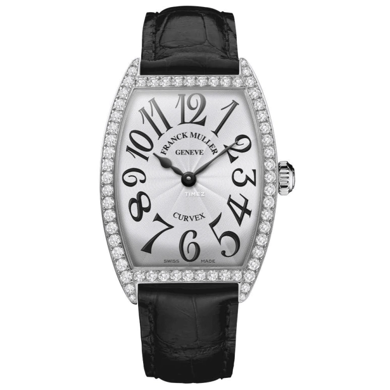 Franck Muller,CINTRÉE CURVEX 31x43mm,31x43mm,Stainless Steel,Silver White,Silver,Quartz,In-house Caliber,Sapphire,Crystal Glass,2852 QZ DP AC