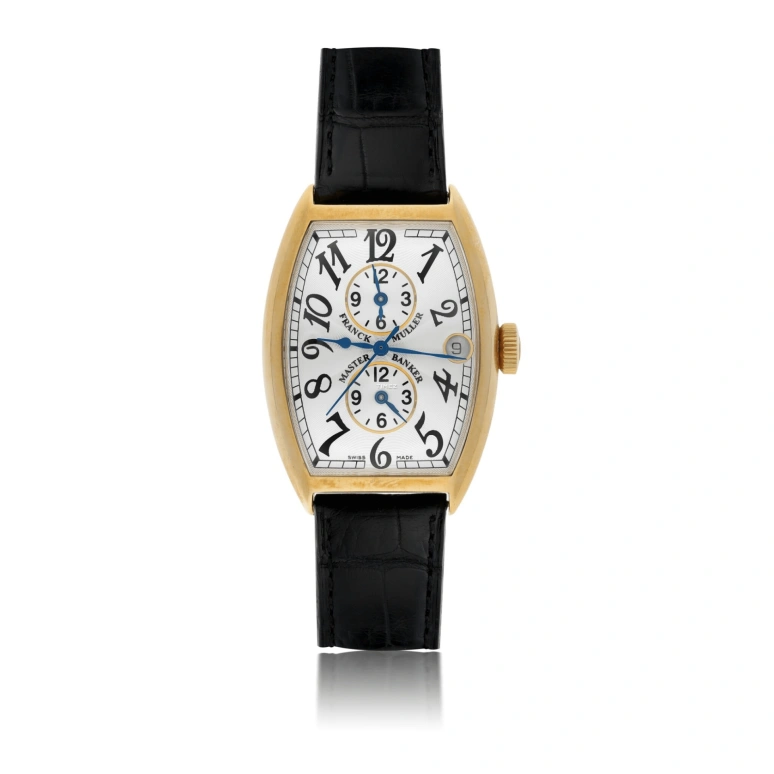 Franck Muller,Master Banker 32x45mm,32x45mm,Rose Gold,Silver,White,Automatic,Day,Dule Time,5850M MB