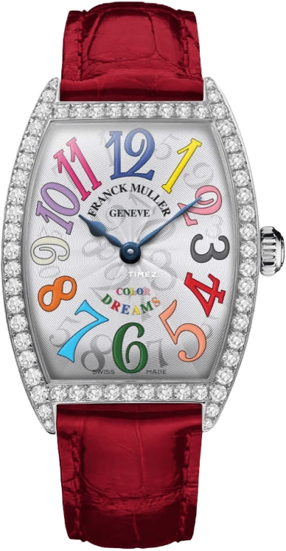 Franck Muller,Color Dreams 29x39mm,29x39mm,Stainless Steel,Silver,Quartz,In-house Caliber,Sapphire,Crystal Glass,7502 QZ COL DRM DP AC