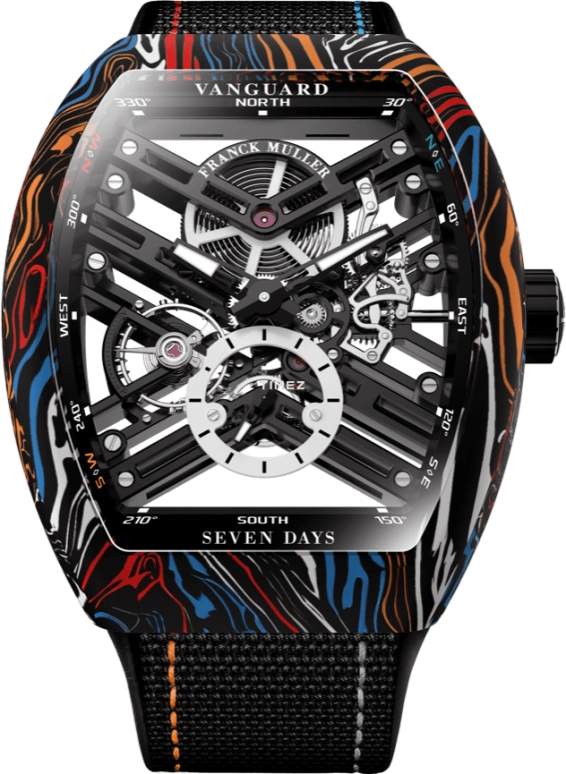 Franck Muller VANGUARD V 43 S6 SQT CARBONE AMS COL DRM NR