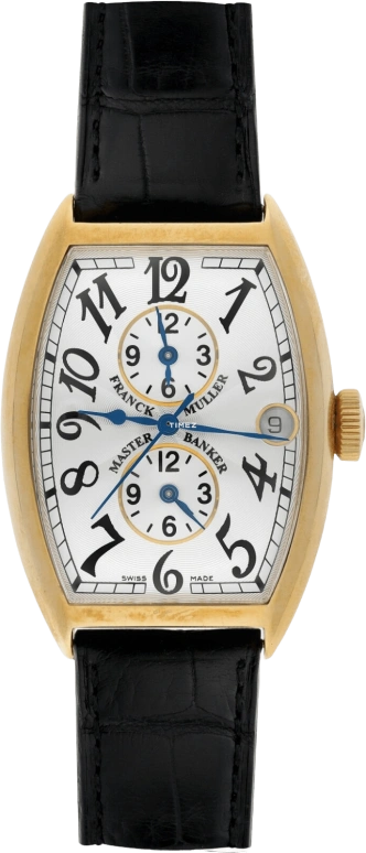 Franck Muller,Master Banker 32x45mm,32x45mm,Rose Gold,Silver,White,Automatic,Day,Dule Time,5850M MB