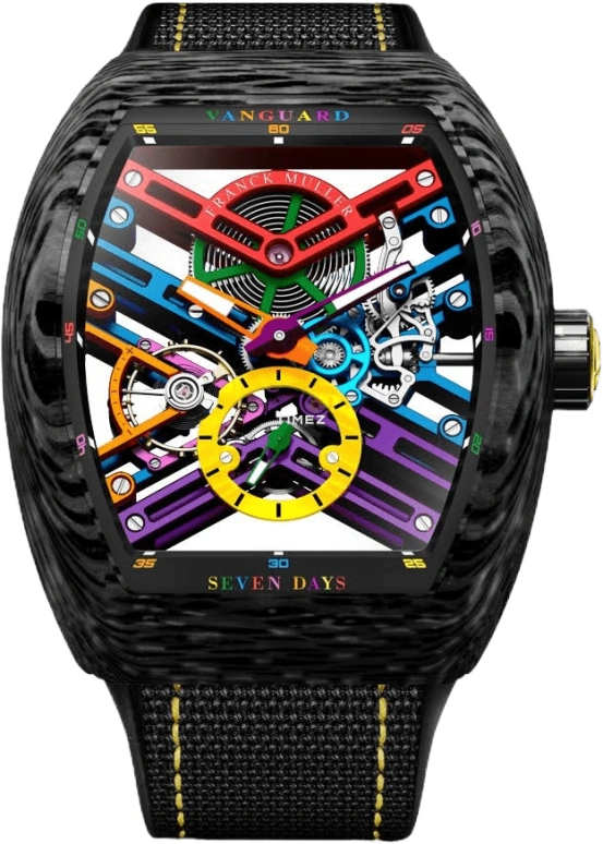 Franck Muller VANGUARD V 45 S6 SQT COL DRM CARBONE NR JA CARB
