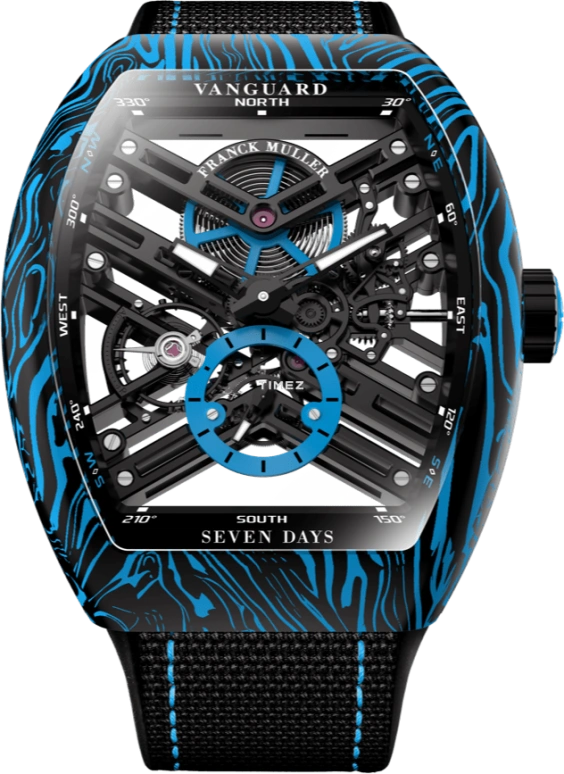 Franck Muller VANGUARD V 43 S6 SQT CARBONE AMS BL NR