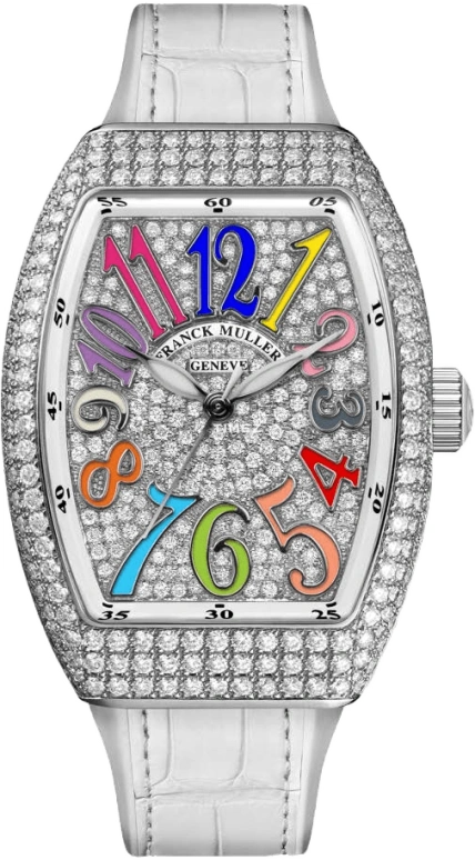 Franck Muller,VANGUARD 35x46.30mm,35x46.30mm,Stainless Steel,Silver,Automatic,38hours,In-house Caliber,V 35 SC AT FO COL DRM D CD BC AC