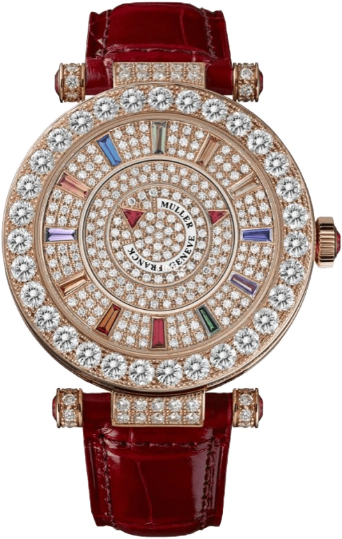 Franck Muller,Double Mystery 39mm,39mm,Rose Gold,Rose Gold,Silver,Automatic,42hours,In-house Caliber,39 DM COL DRM D 1R CD
