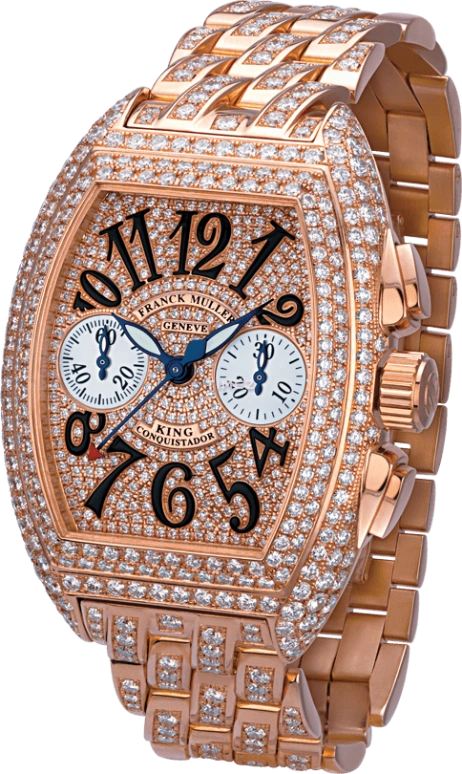 Franck Muller,Conquistador 40.35x56.45mm,40.35x56.45mm,Rose Gold,Automatic,60hours,In-house Caliber,8005 K CC DCD
