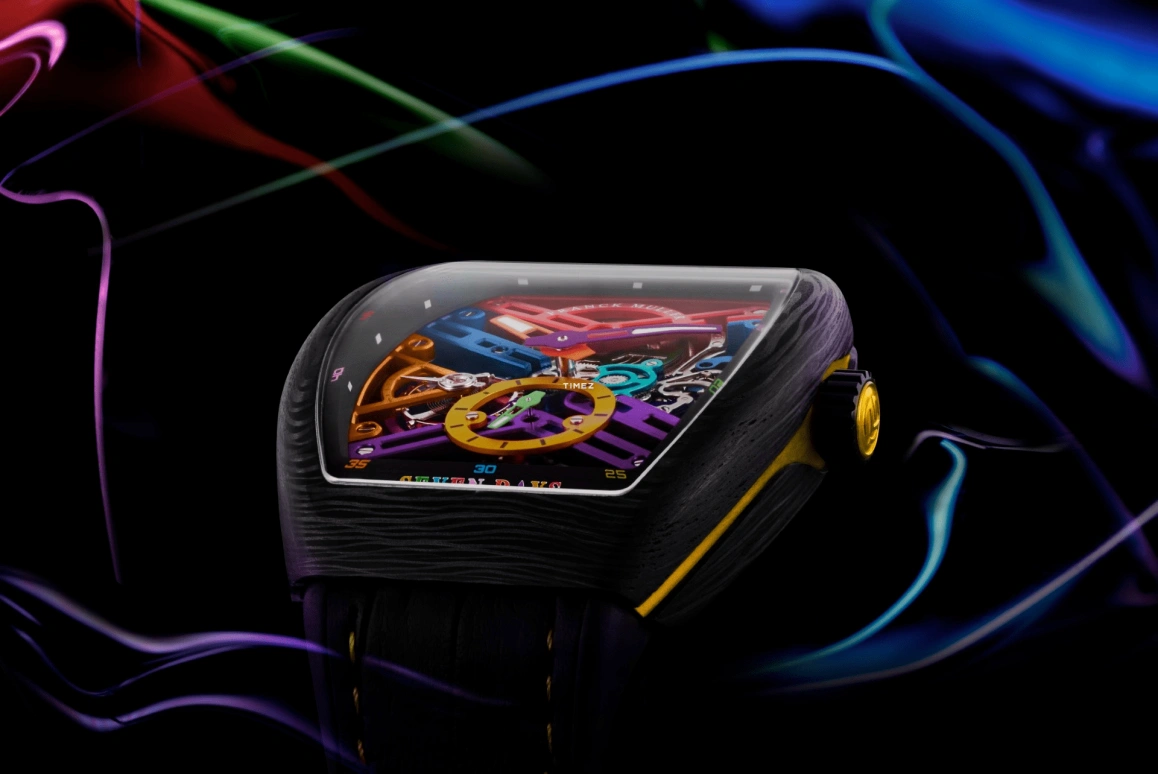 Franck Muller,VANGUARD 43mm,43mm,Carbon,Skeleton,Multi-Color,Handwound,Power Reserve Indicator,168hours,V 43 S6 SQT COL DR NR CARBON COL DR SKELETON JA