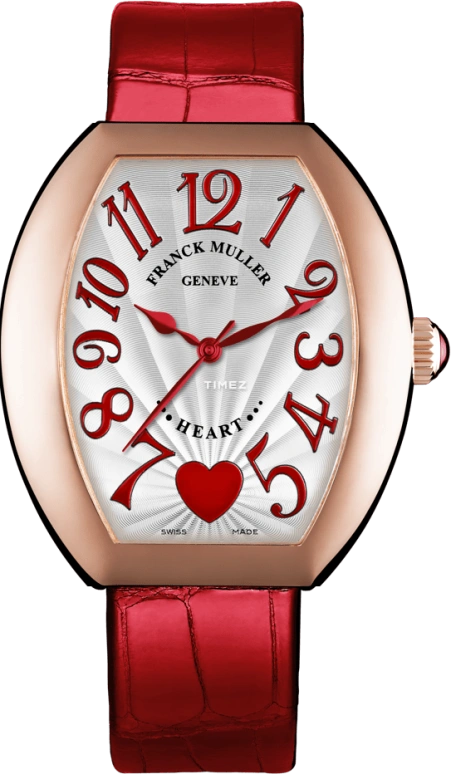 Franck Muller,Heart 32x45mm,32x45mm,Rose Gold,Silver,Automatic,42hours,In-house Caliber,5000 H SC C 6H