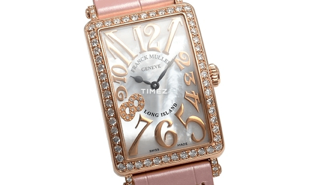 Franck Muller,LONG ISLAND 44x26mm,44x26mm,Rose Gold,White,Quartz,Sapphire,Rectangular,952QZ REL MOP D1R CD8