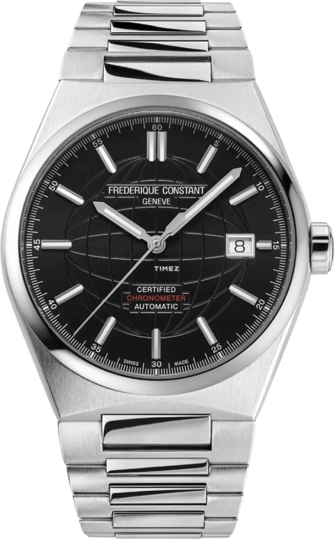 Frederique Constant,Highlife 39mm,39mm,Stainless Steel,Black,Automatic,Day,38hours,FC,FC-303B3NH6B