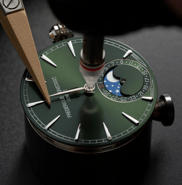 Frederique Constant,Manufacture 40mm,40mm,Stainless Steel,Green,Automatic,Moonphase,Day,FC,FC-716GR3H6