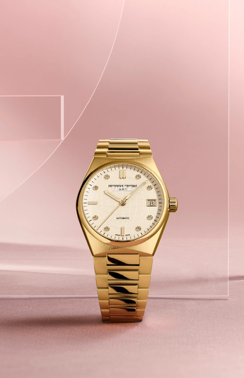 Frederique Constant,Other 34mm,34mm,Stainless Steel,Silver,Automatic,Day,Sapphire,Crystal Glass,FC,FC-303VD2NH5B
