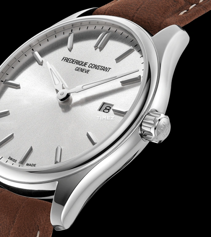 Frederique Constant,Classics 40mm,40mm,Stainless Steel,Silver,Quartz,Day,Sapphire,Crystal Glass,FC,FC-220SS5B6