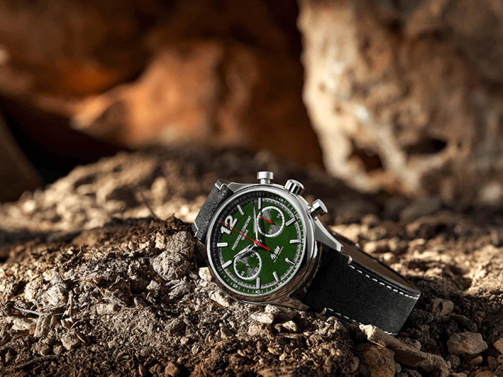 Frederique Constant,Vintage Rally 42mm,42mm,Stainless Steel,Green,In-house Caliber,Sapphire,Crystal Glass,FC,FC-397HDGR5B6