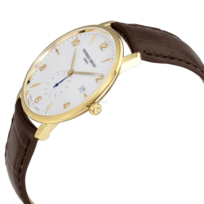 Frederique Constant,Slim Line 38mm,38mm,Stainless Steel,Silver White,Quartz,Day,In-house Caliber,FC,FC-245VA5S5