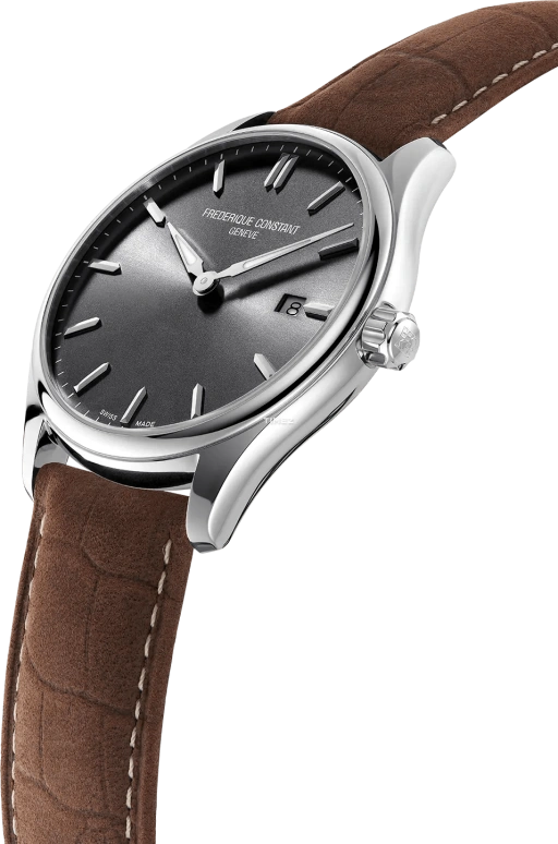Frederique Constant,Classics 40mm,40mm,Stainless Steel,Grey,Quartz,Day,Sapphire,Crystal Glass,FC,FC-220DGS5B6