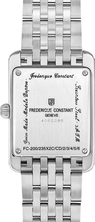 Frederique Constant,Classics 36x25.50mm,36x25.50mm,Stainless Steel,Green,Quartz,In-house Caliber,Sapphire,Crystal Glass,FC,FC-235GR2C6B
