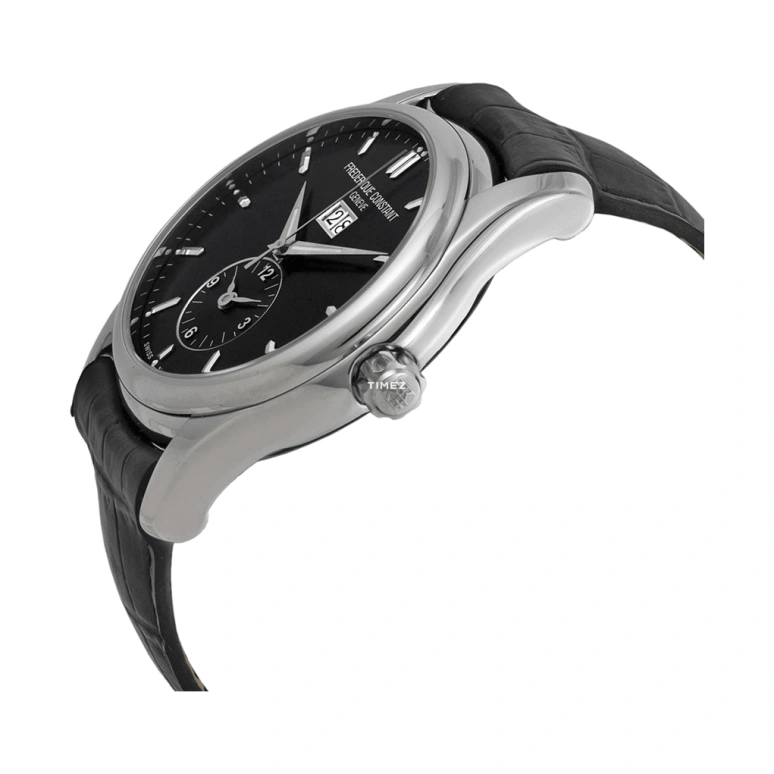 Frederique Constant,Other 43mm,43mm,Stainless Steel,Black,Automatic,Day,Big Date,FC,FC-325B6B6