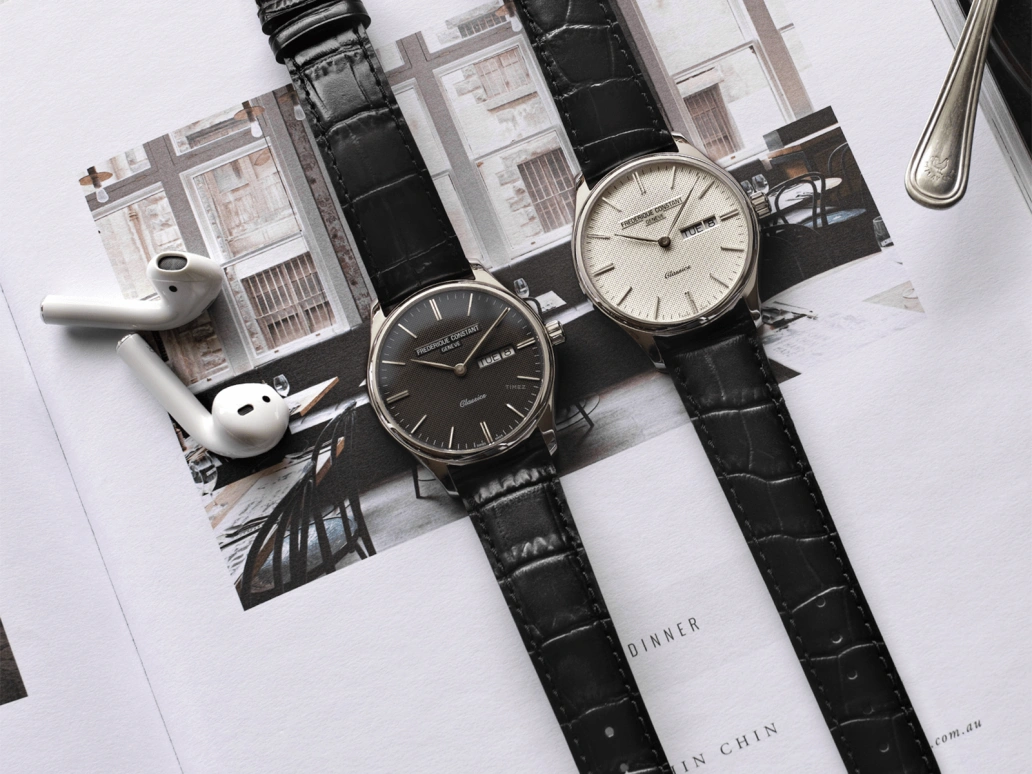 Frederique Constant,Classics 40mm,40mm,Stainless Steel,Black,Silver,Gold,In-house Caliber,Sapphire,Round,FC,FC-259ST5B5
