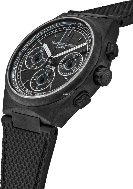 Frederique Constant,Highlife 41mm,41mm,Titanium,Black,Automatic,Chronograph,In-house Caliber,FC,FC-391BBL4NH1C