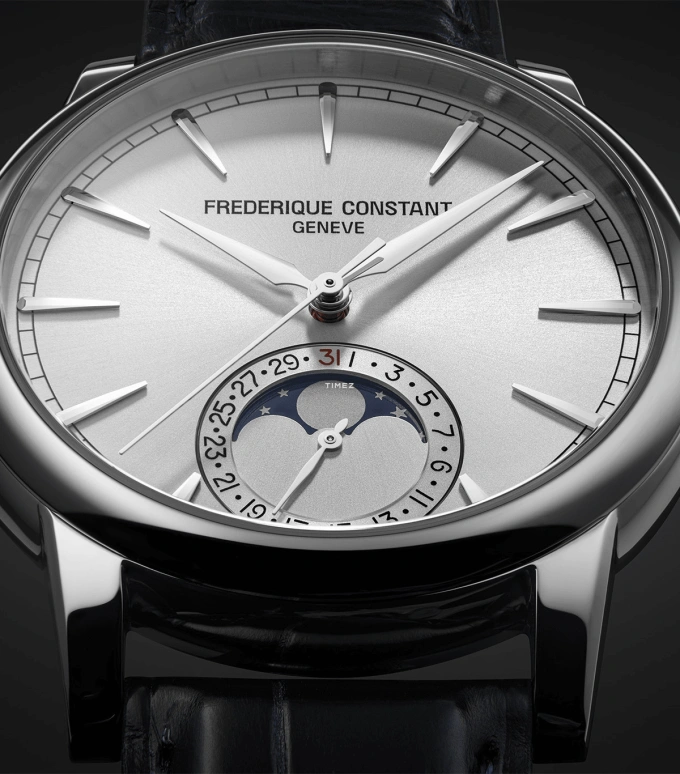 Frederique Constant,Manufacture 40mm,40mm,Stainless Steel,White,Automatic,Moonphase,Day,FC,FC-716S3H6