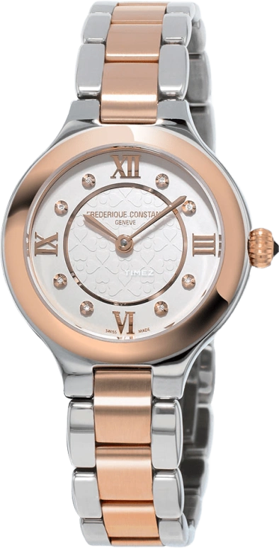 Frederique Constant,Classics 28mm,28mm,Stainless Steel,Rose,Silver,Quartz,In-house Caliber,Sapphire,Crystal Glass,FC,FC-200WHD1ER32B