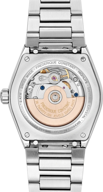 Frederique Constant,Other 34mm,34mm,Stainless Steel,Blue,Automatic,38hours,In-house Caliber,FC,FC-303NSD2NHD6B